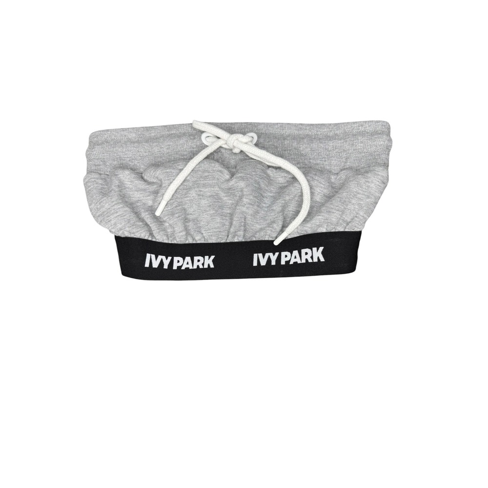 Ivy Park Reconstructed Tube Top Heather Grey Logo Elastic XXS 29V47PLGM-XXS